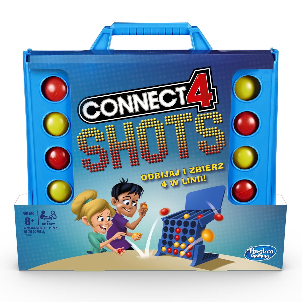 Connect 4 Shots, E3578, gra planszowa, Hasbro Gaming