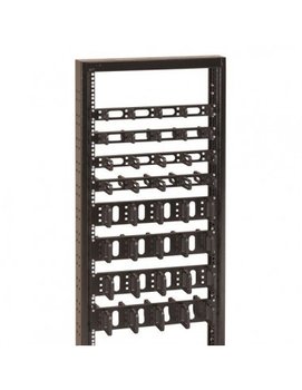 CONTEG Organizer kabli do szaf rack 19&quot;&quot; 1U 80x80 2x5 końcówek kablowych - Conteg