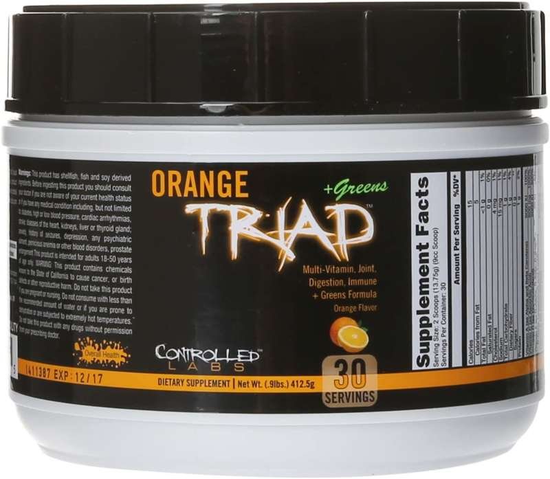 Zdjęcia - Witaminy i składniki mineralne Controlled Labs Orange Triad Greens 407g Orange 