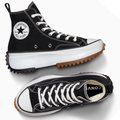 Converse buty trampki czarne wysokie platforma Run Star Hike 166800C 43 - Converse