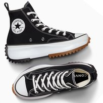 Converse buty trampki czarne wysokie platforma Run Star Hike 166800C 43
