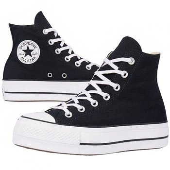 Converse buty trampki damskie czarne wysokie platforma 560845C 37 - Converse