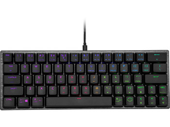 COOLERMASTER, Klawiatura dla graczy SK620 RGB mechaniczna, Low Profile Switch Red, podświetlana, czarna - COOLERMASTER