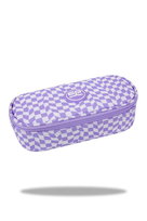 CoolPack Campus Joghurt Piórnik Saszetka Kosmetyczka Usztywniana Z Organizatorem Fioletowa Kratka CoolPack