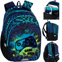CoolPack Jerry Gamer Chess F029964 Plecak Szkolny Dla Chłopca Klasy 1-3 19L Niebiesko-Czarny Dla Gracza CoolPack