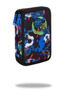 Coolpack, Piórnik podwójny z wyposażeniem, Jumper 3, Football Blue, 35 elementów CoolPack