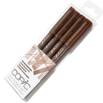 COPIC Multiliner Cienkopis 0.5,0.3,0.1,0.005 brown - COPIC