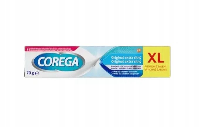Silny Corega Original Extra Silny Klej do protez zębowych XL 70g | Sklep ...