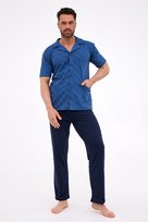 CORNETTE PIŻAMA MĘSKA ROZPINANA KR 318 XL JEANS CORNETTE
