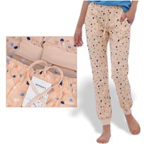 CORNETTE Spodnie Piżamowe Damskie 909/03 Bawełniane Beżowe Rozmiar XL CORNETTE