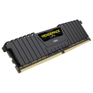 Corsair CMK32GX4M4Z3200C16 Vengeance LPX 16 GB (4 x 8 GB) DDR4 3200 MHz C16 XMP 2.0 Wysokowydajny zestaw pamięci do komputerów stacjonarnych, czarny - Corsair
