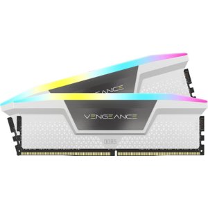 CORSAIR VENGEANCE RGB DDR5 RAM 32 GB (2x16 GB) 5200 MHz CL40 Intel XMP iCUE kompatybilna pamięć komputerowa - biała (CMH32GX5M2B5200C40W) - Corsair