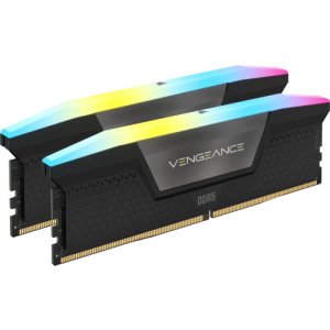 CORSAIR VENGEANCE RGB DDR5 RAM 32 GB (2x16 GB) 6000 MHz CL36 Kompatybilna pamięć komputerowa Intel XMP iCUE - czarna (CMH32GX5M2E6000C36) - Corsair