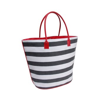 Corvet, Torba damska, BB 7014-85, czarno-czerwony, 53x38x20 cm - CORVET