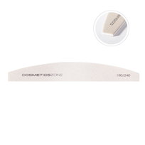 Cosmetics Zone, Pilnik do naturalnych paznokci cienki łódka - slim 180/240