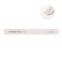 Cosmetics Zone, Pilnik do naturalnych paznokci cienki prosty - slim 180/240
