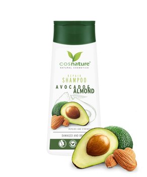 Cosnature, regenerujący szampon do włosów z awokado i migdałami, 200 ml - Cosnature