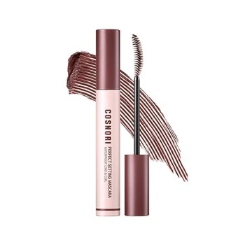 Cosnori Perfect Setting Mascara Waterproof Long & Curl 03 Rosy Brown 7 ml - wydłużająco-pogrubiający wodooporny tusz do rzęs brązowy - Inna marka