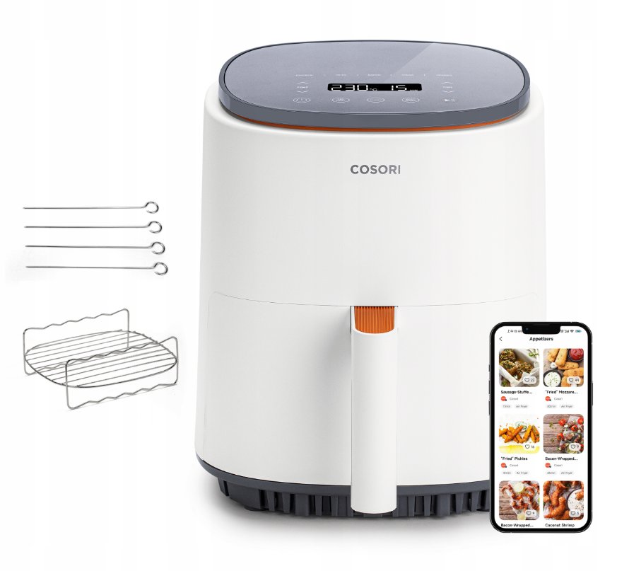 Cosori - Lite 3.8L Smart Air Fryer LI401S - White