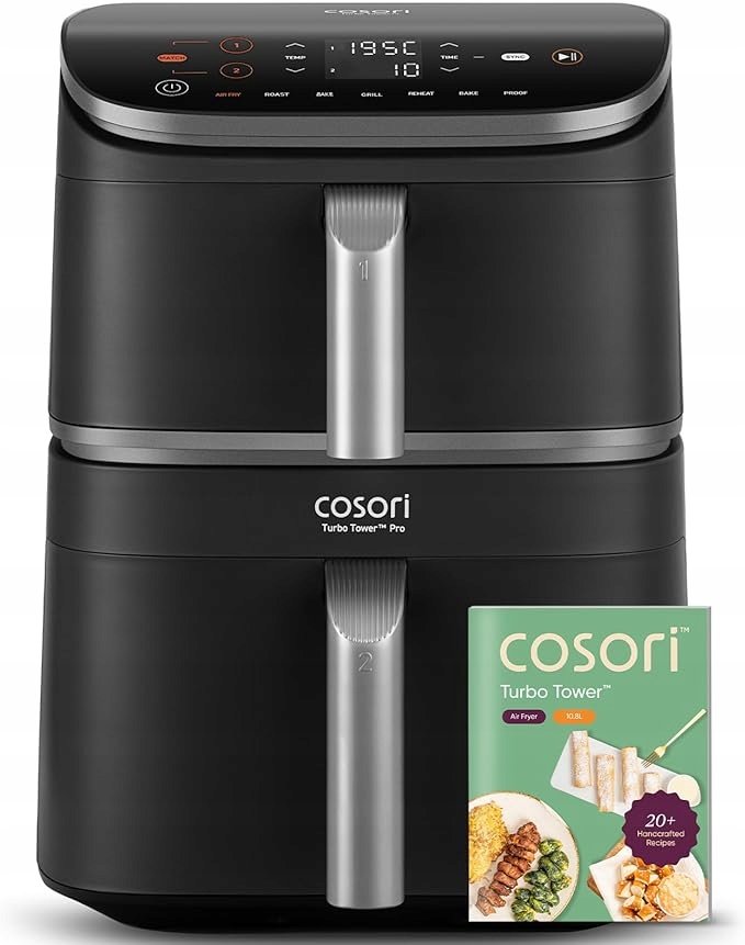 2 Moules En Silicone Pour Friteuse à Air COSORI Turbo Tower Pro 10.8L - Résistant 240°C, Compatible Lave-vaisselle