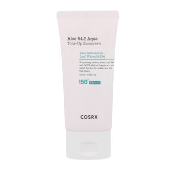 CosRx, Aloe 54.2 Aqua Tone-Up Sunscreen, Lekki Krem Tone-up Z Filtrem Przeciwsłonecznym SPF 50+/PA++++, 50ml - CosRx