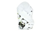 Cottolare, Rożek niemowlęcy, drukowany, standard, Panda, Biały/Popiel Cottolare
