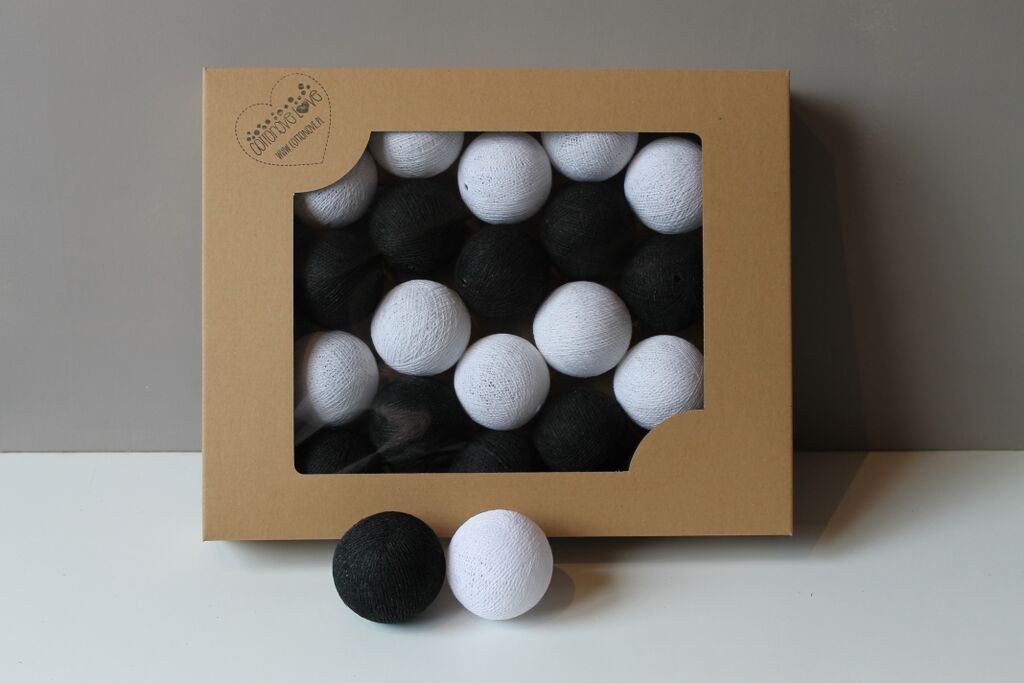 Cotton Balls Black&White 35 szt.