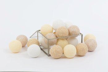 Cotton Balls X-MAS Gold : Ilość sztuk - 50 - MIA home