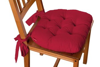 Cotton Panama Siedzisko Marcin na krzesło, Scarlet Red (czerwony), 40x37x8 cm - Dekoria