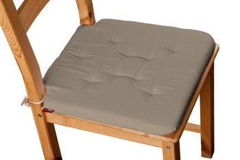 Cotton Panama Siedzisko Olek na krzesło, Grey Brown (szary brąz), 42x41x3,5 cm - Dekoria