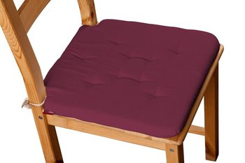 Cotton Panama Siedzisko Olek na krzesło, Plum (śliwkowy), 42x41x3,5 cm - Dekoria