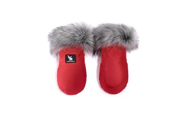 CottonMoose, Rękawice do wózka, Handmuff Yukon, Czerwone - CottonMoose