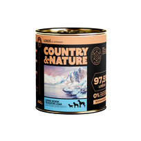 COUNTRY&NATURE Bezzbożowa mokra karma - łosoś ze szpinakiem 850g