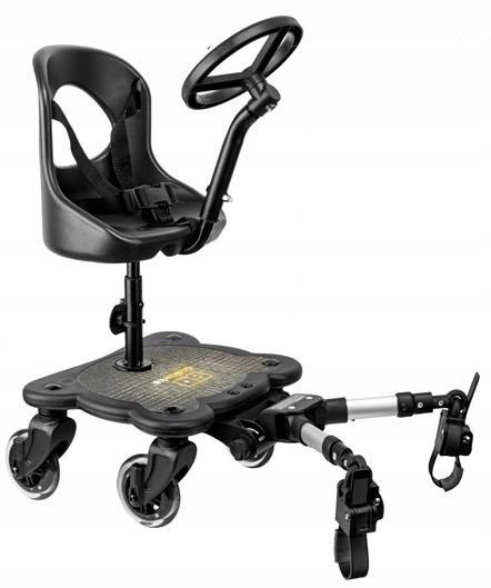 COZY 4 RIDER Dostawka do wózka z siedziskiem i ruchomą kierownicą 2w1 ...