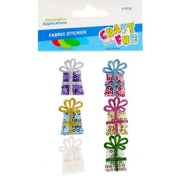 Craft With Fun, Ozdoba dekoracyjna  samoprzylepna Prezent, 480002 - Craft With Fun