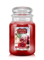 Cranberry Coctail - Country Candle - Duża Świeca Zapachowa Z Dwoma Knotami (737G)