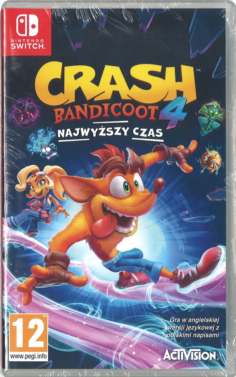 Crash Bandicoot 4 Najwyższy Czas PL, Nintendo Switch