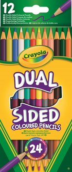 Crayola, dwustronne kredki ołówkowe zmywalne, 24 kolory - Crayola
