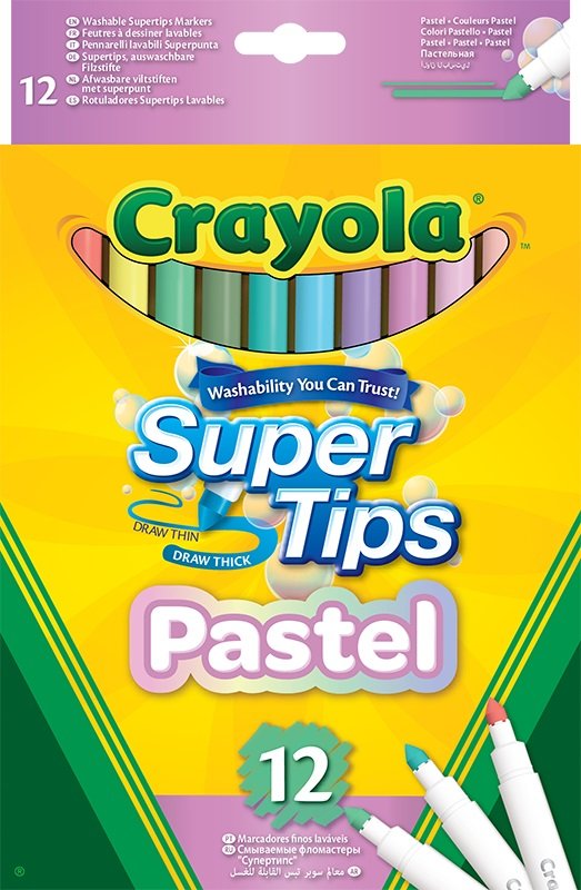 Zdjęcia - Pisak Crayola , Flamastry pastelowe, 12 szt 