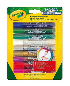 Crayola, Klej Brokatowy, 9 Kolorów - Crayola