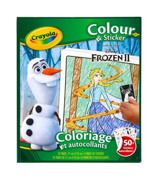 Crayola, Kolorowanki z naklejkami Frozen 2 - Crayola