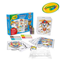 Crayola Zestaw artystyczny 5 w 1 (kolorowanki dla dzieci, naklejki-puzzle, maski, kredki świecowe, flamastry) 60+ el. Psi Patrol 4+
