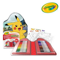 Crayola Zestaw artystyczny (kolorowanki dla dzieci, naklejki i flamastry) 47 el. Pokemon 4+