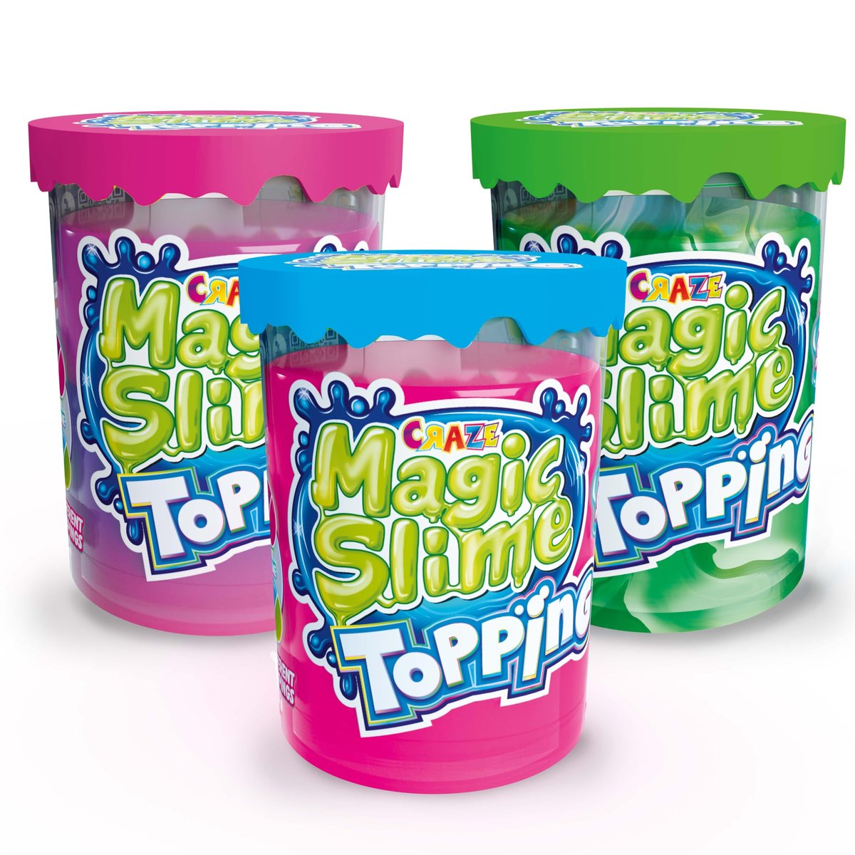 CRAZE Magic Slime Topping Magic zestaw 3 szt. dla dzieci w puszce 3 x ...