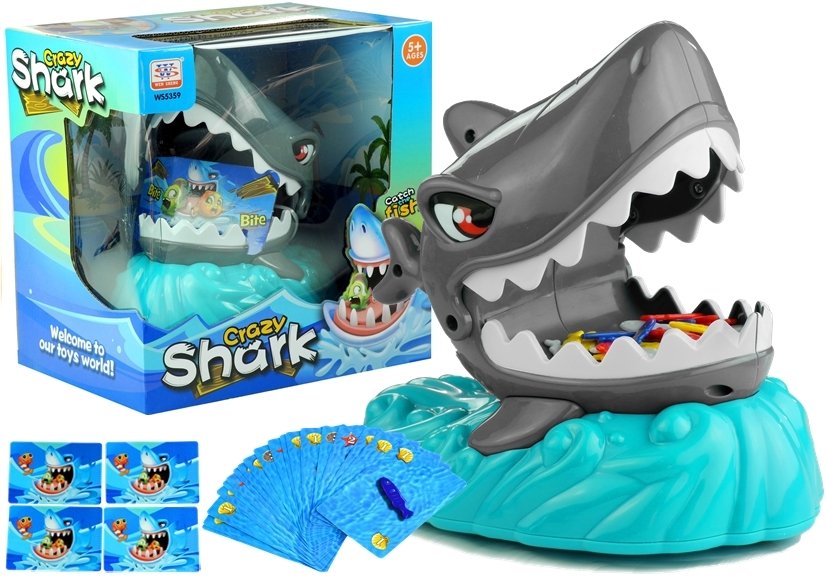 Crazy Shark Szalony Rekin, gra rodzinna, Lean Toys