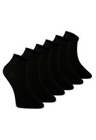 CREA SOCKS, czarne SPORTOWE skarpetki, 6 par, 36/40