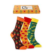 Crea Socks, Kolorowe Skarpetki, Owocowe Trio, W Pudełku Prezentowym, 3 Pary, 41/46