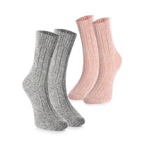 CREA SOCKS | skarpetki zimowe DAMSKIE, WEŁNA ALPAKI, 2 pary, 36/40