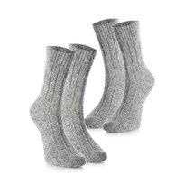 CREA SOCKS | skarpetki zimowe MĘSKIE, WEŁNA ALPAKI, 2 pary, 41/46