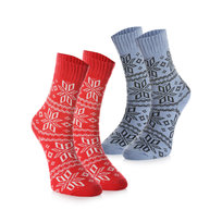 CREA SOCKS, skarpetki zimowe, WEŁNA ALPAKI, 2 pary, 36/40